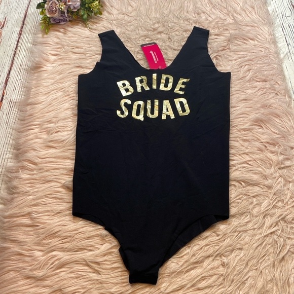 NWT Commando Bride Squad Black Gold Bodysuit - Picture 2 of 11